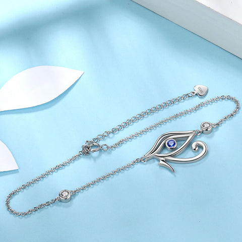 Pulsera Ojo de Horus Joyería para hombre y mujer Plata de ley 925