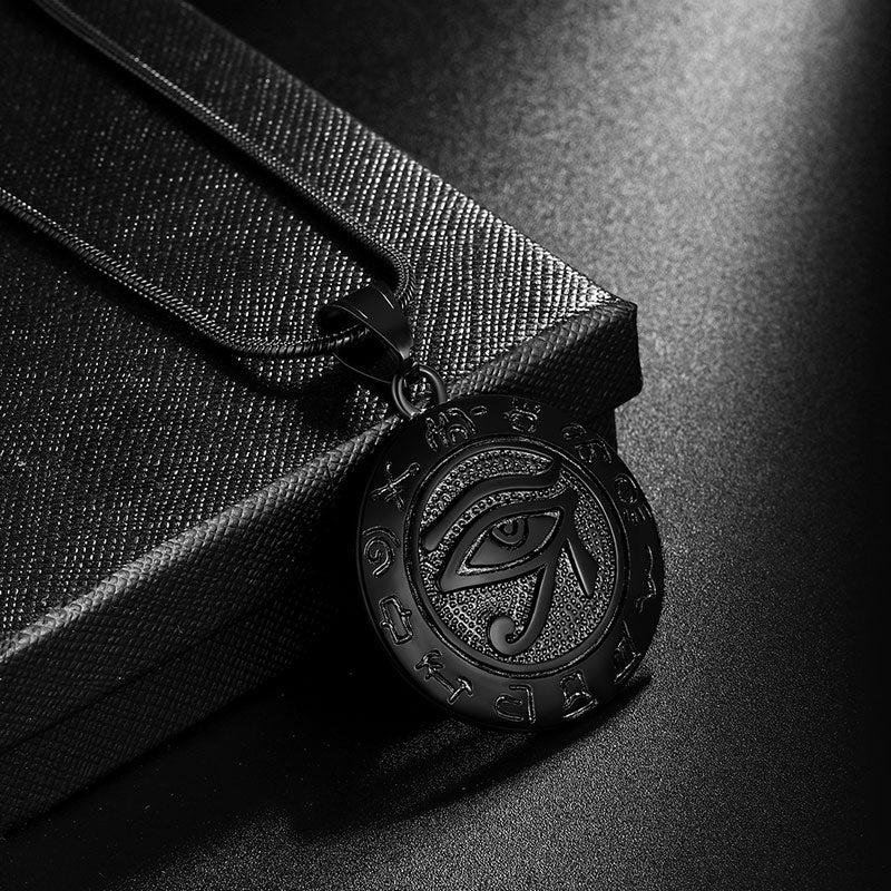 Eye of horus mens necklace discount
