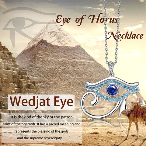 Collana Occhio di Horus Ciondolo Uomo Donna Gioielli Argento sterling 925