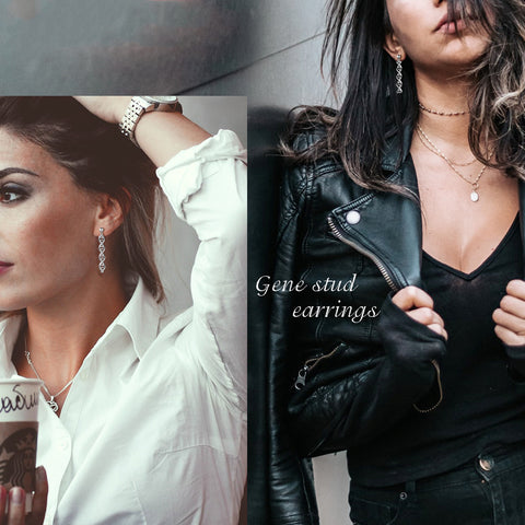 Boucles d'oreilles pendantes Double hélice en spirale infini pour femmes, bijoux Aurora Tears