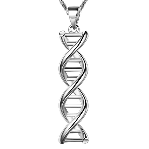 Infinity Spiral DNA Double Helix Colliers Femmes Bijoux Pendentif Aurora Tears