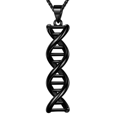 Infinity Spiral DNA Double Helix Colliers Femmes Bijoux Pendentif Aurora Tears