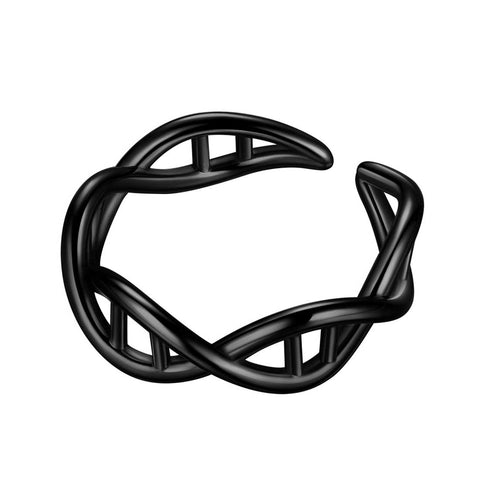 Infinity Spiral DNA Double Helix Rings Women Girls Jewelry Gift