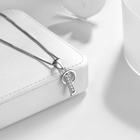 Lettera P Iniziale Collane Ciondolo Donna Uomo Nome Gioielli Regalo Argento 925