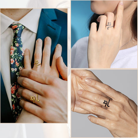 Preciosos y lindos anillos de gato, joyería de animales, anillo ajustable para mujeres y niñas, regalos para amantes de los gatos.