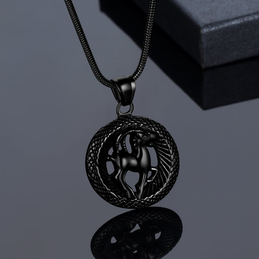 Men Zodiac Capricorn Necklace Pendant Star Sign Constellation Jewelry Women Boys Girls Birthday Gift - Aurora Tears Jewelry