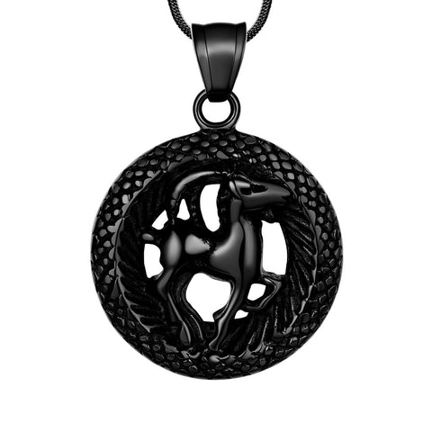 Men Zodiac Capricorn Necklace Pendant Star Sign Constellation Jewelry Women Boys Girls Birthday Gift - Aurora Tears Jewelry