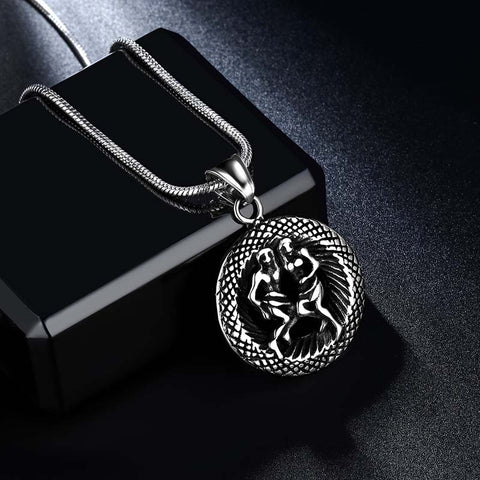 Uomo Zodiaco Gemelli Collana Ciondolo Segno zodiacale Costellazione Gioielli Donna Ragazzi Ragazze Regalo di compleanno