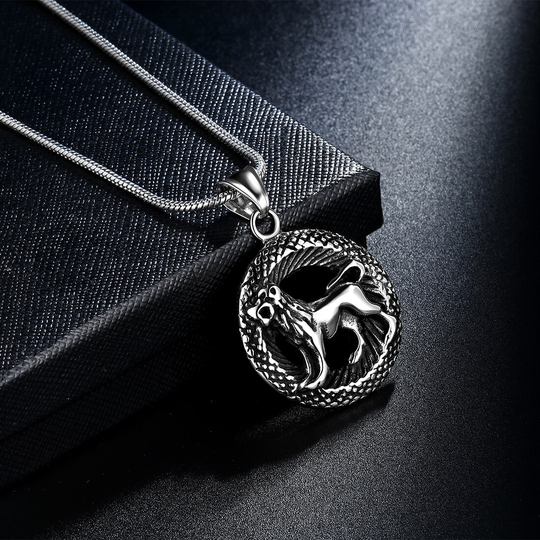 Men Zodiac Leo Necklace Pendant Star Sign Constellation Jewelry Women Boys Girls Birthday Gift - Aurora Tears Jewelry