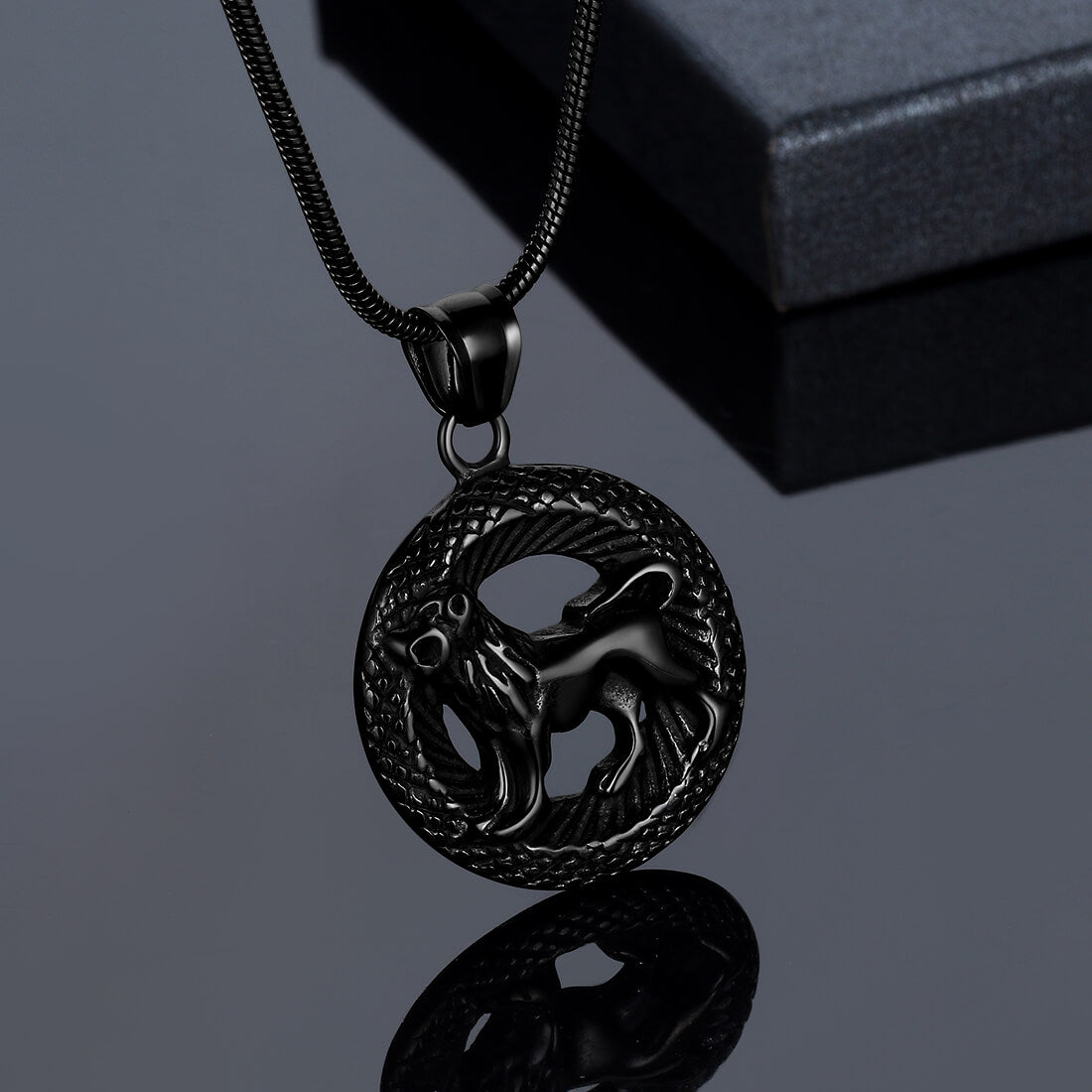 Men Zodiac Leo Necklace Pendant Star Sign Constellation Jewelry Women Boys Girls Birthday Gift - Aurora Tears Jewelry