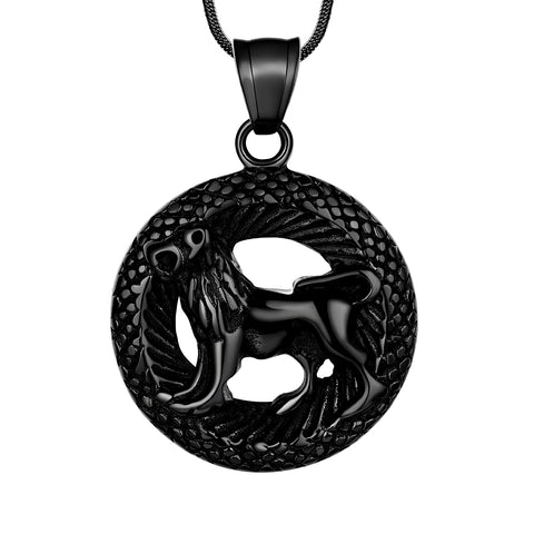 Collana da uomo zodiaco leone pendente segno zodiacale costellazione gioielli donna ragazzo ragazza regalo di compleanno