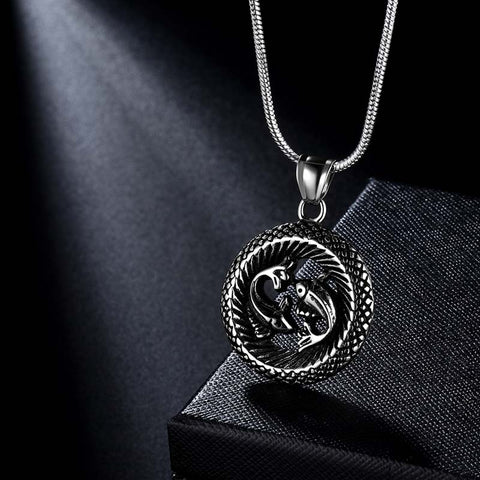 Men Zodiac Pisces Necklace Pendant Star Sign Constellation Jewelry Women Boys Girls Birthday Gift