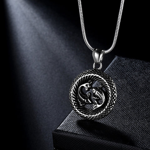 Men Zodiac Pisces Necklace Pendant Star Sign Constellation Jewelry Women Boys Girls Birthday Gift - Aurora Tears Jewelry