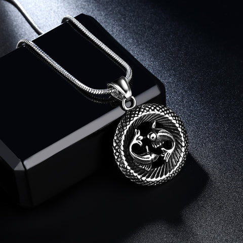 Men Zodiac Pisces Necklace Pendant Star Sign Constellation Jewelry Women Boys Girls Birthday Gift - Aurora Tears Jewelry