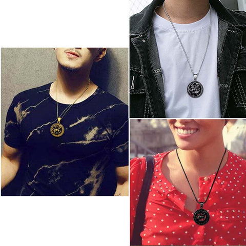 Collier du zodiaque sagittaire pour hommes, pendentif signe étoile, Constellation, bijoux pour femmes, garçons et filles, cadeau d'anniversaire