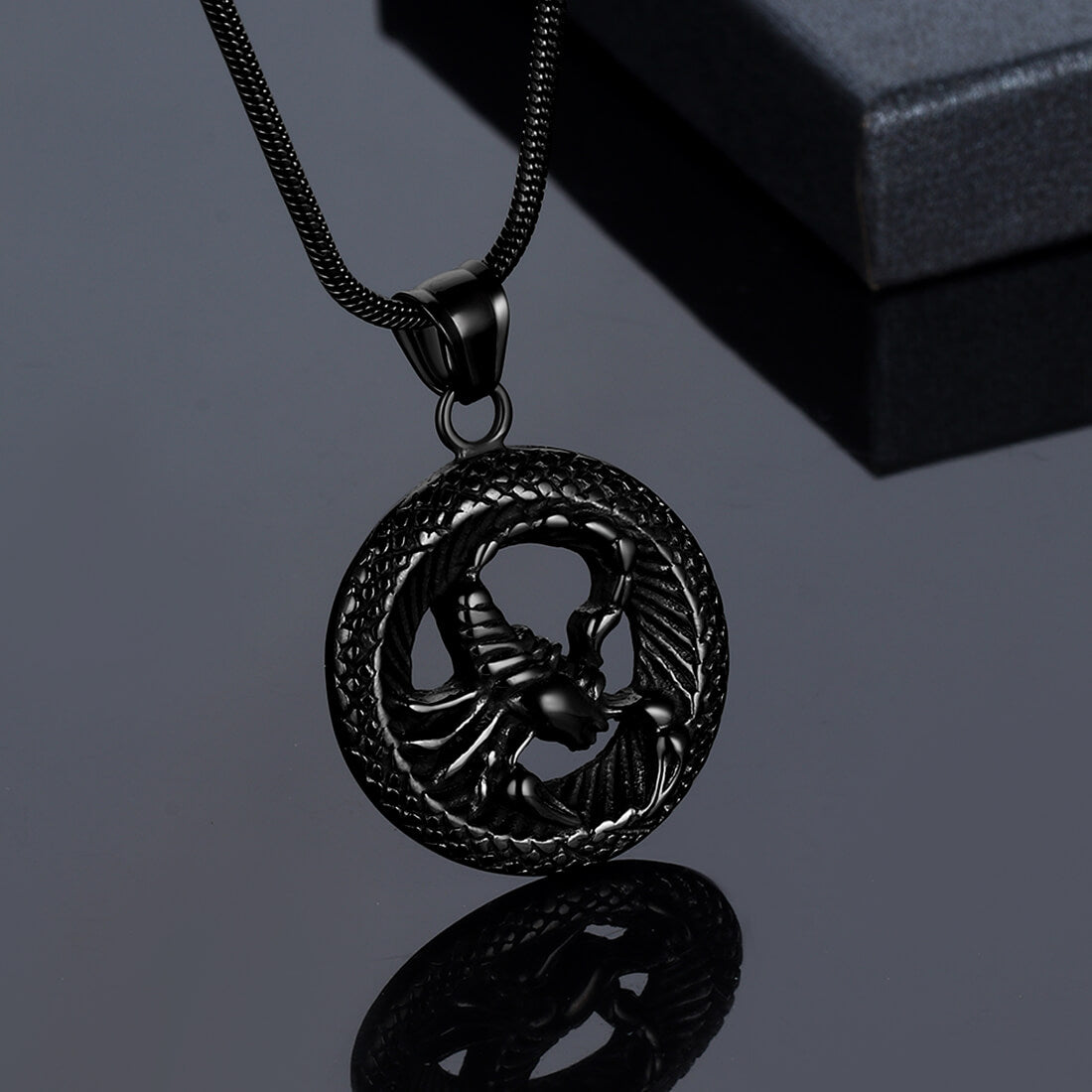 Men Zodiac Scorpio Necklace Pendant Star Sign Constellation Jewelry Women Boys Girls Birthday Gift - Aurora Tears Jewelry