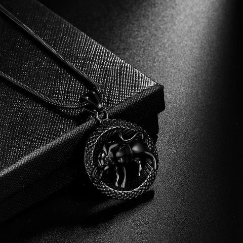 Men Zodiac Taurus Necklace Pendant Star Sign Constellation Jewelry Women Boys Girls Birthday Gift - Aurora Tears Jewelry