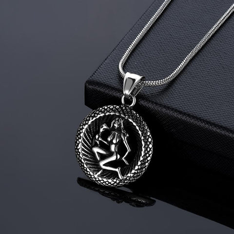 Men Zodiac Virgo Necklace Pendant Star Sign Constellation Jewelry Women Boys Girls Birthday Gift - Aurora Tears Jewelry