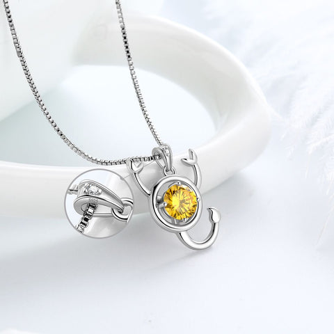 Skorpion Sternzeichen Halskette November Geburtsstein Anhänger Damen Mädchen Schmuck Geburtstagsgeschenk Damen Mädchen Schmuck Geburtstagsgeschenk