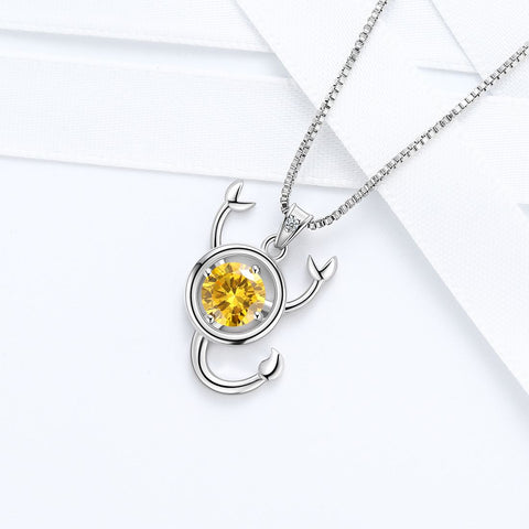 Skorpion Sternzeichen Halskette November Geburtsstein Anhänger Damen Mädchen Schmuck Geburtstagsgeschenk Damen Mädchen Schmuck Geburtstagsgeschenk
