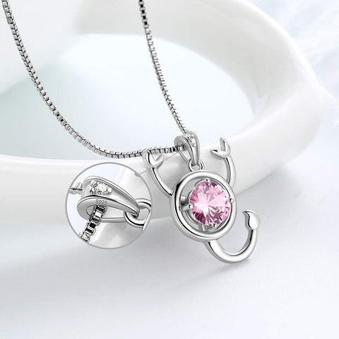Collana zodiacale Scorpione Ciondolo portafortuna di ottobre Gioielli per ragazze da donna Regalo di compleanno Gioielli per ragazze da donna Regalo di compleanno