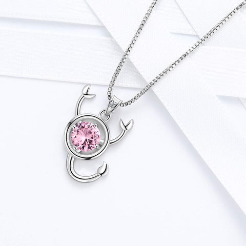 Collana zodiacale Scorpione Ciondolo portafortuna di ottobre Gioielli per ragazze da donna Regalo di compleanno Gioielli per ragazze da donna Regalo di compleanno
