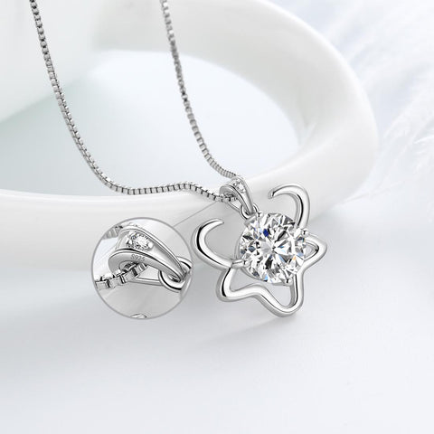 Collana zodiacale Toro Collana con pietra portafortuna di aprile Regalo di compleanno di gioielli per ragazze da donna Regalo di compleanno di gioielli per ragazze da donna