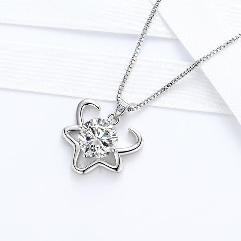 Collana zodiacale Toro Collana con pietra portafortuna di aprile Regalo di compleanno di gioielli per ragazze da donna Regalo di compleanno di gioielli per ragazze da donna