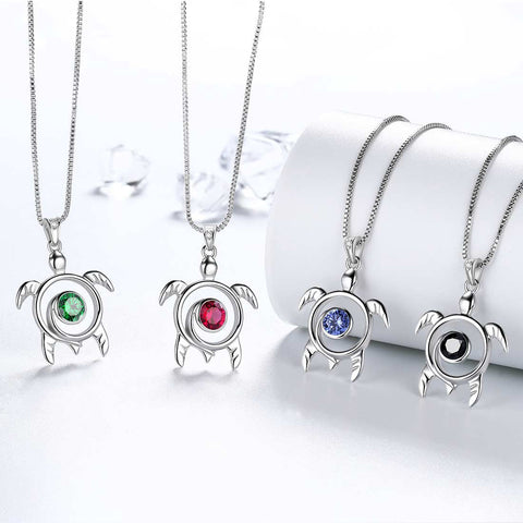 Pietra portafortuna della tartaruga, collana di tanzanite di dicembre, ciondolo per donne, gioielli, regalo di compleanno