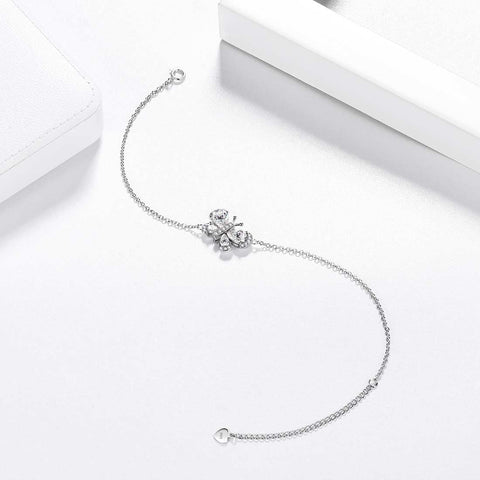 Bracciale a farfalla Pietra portafortuna aprile Diamante Cristallo Donna Ragazza Gioielli Regalo di compleanno
