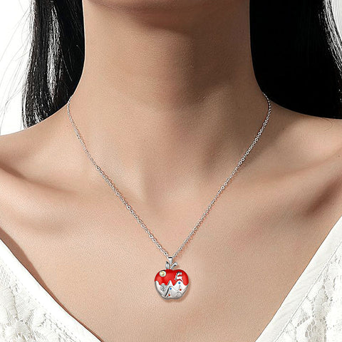 Women Girls Christmas Jewelry Necklaces Pendant Holiday Gift 925 Sterling Silver