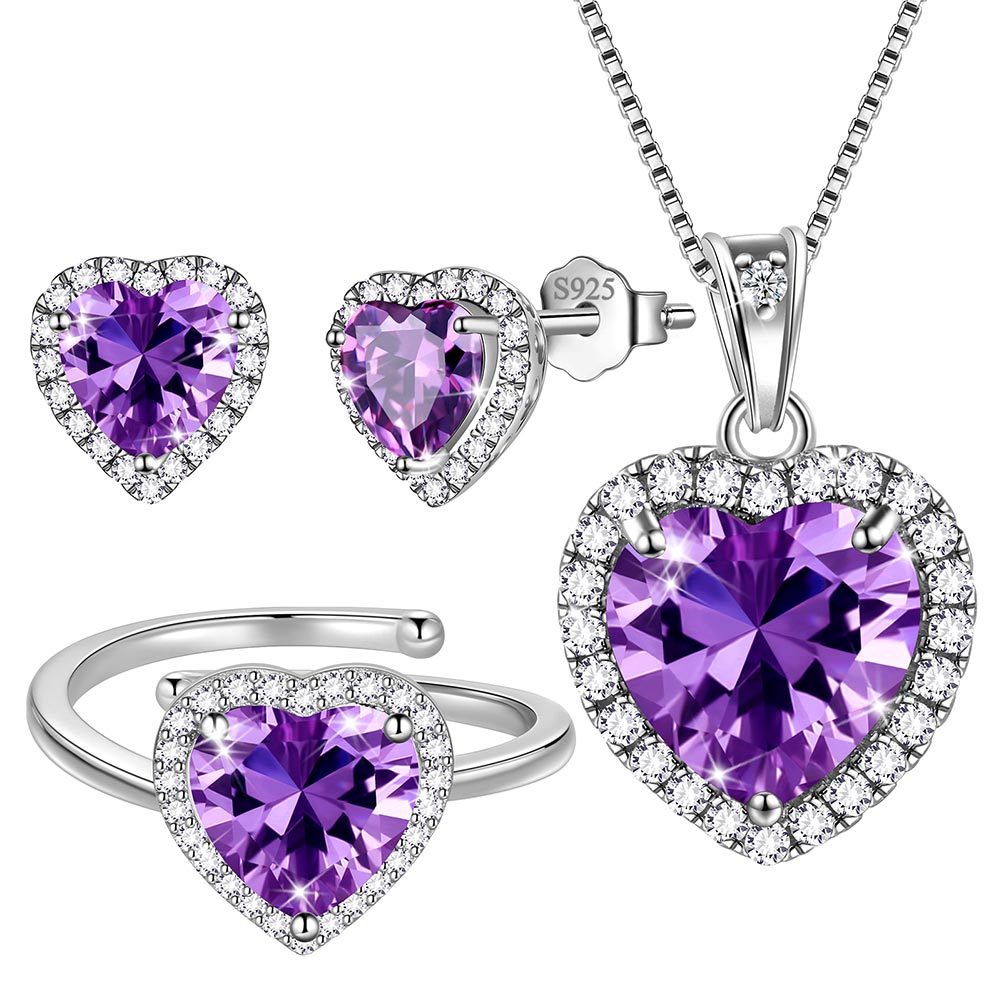 J.MUEN Collana Cuore Donna In Argento Sterling 925, Ciondolo 2x2 Cm Con Incisione 'I Love You', Catena Regolabile 45+5 Cm, In Cofanetto Regalo, Per Fidanzata, Moglie, Mamma