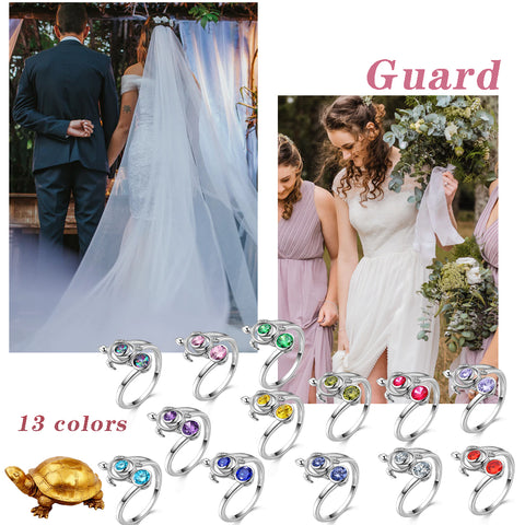 Bague tortue avec pierre de naissance juillet et rubis pour femmes et filles, bijoux cadeau d'anniversaire en argent sterling