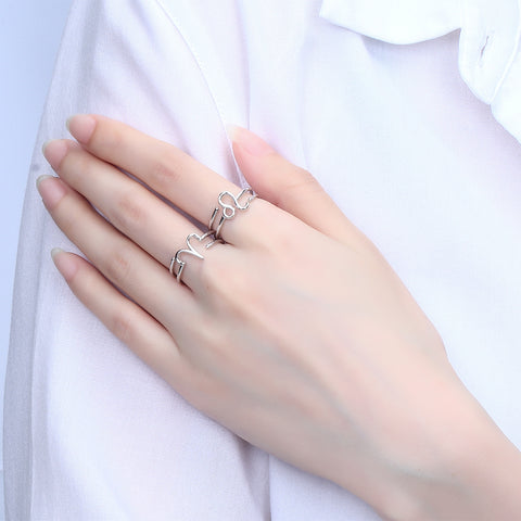 Anillo del zodiaco para mujer, anillo con signo del horóscopo 12, joyería de plata de ley 925