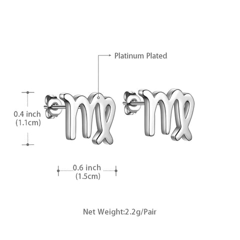 Orecchini a bottone Pesci per donne e ragazze, costellazione, astrologia, oroscopo, zodiaco, gioielli, regalo di compleanno