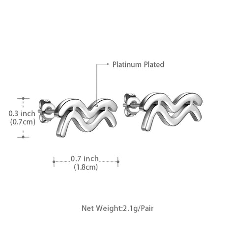 Löwe-Ohrstecker für Damen und Mädchen – Sternbild-Astrologie-Schmuck, Geburtstagsgeschenk