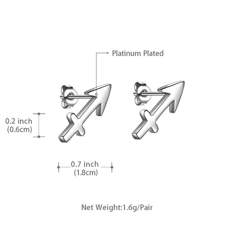 Jungfrau-Ohrstecker für Damen und Mädchen – Sternbild-Astrologie-Horoskop-Schmuck – Geburtstagsgeschenk