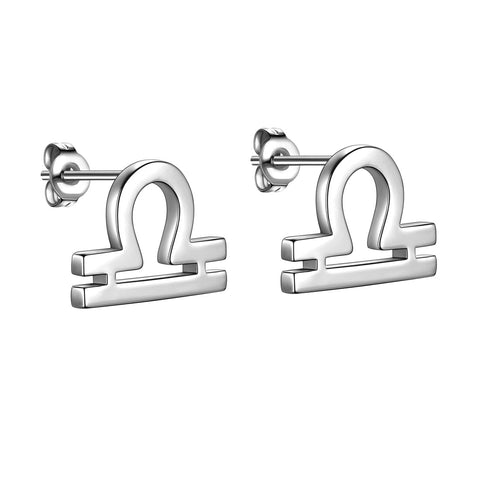 Pendientes Libra para mujer y niña, constelación, astrología, horóscopo, joyería del zodiaco, regalo de cumpleaños