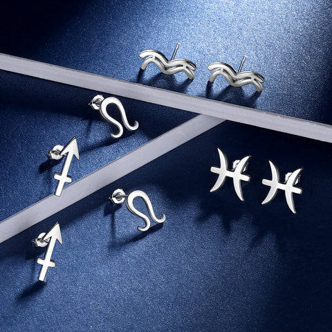 Löwe-Ohrstecker für Damen und Mädchen – Sternbild-Astrologie-Schmuck, Geburtstagsgeschenk