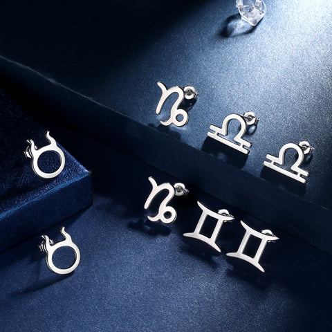 Pendientes Libra para mujer y niña, constelación, astrología, horóscopo, joyería del zodiaco, regalo de cumpleaños