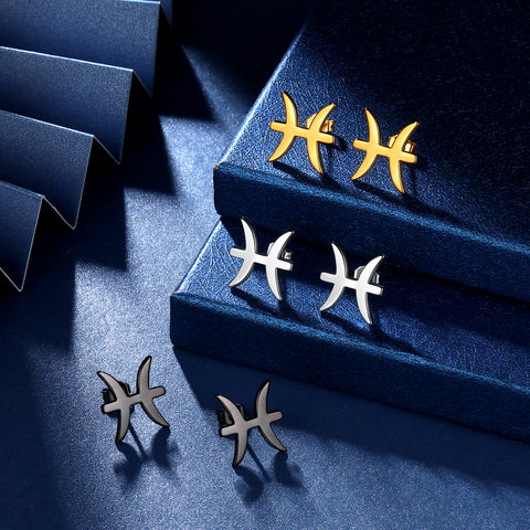 Orecchini a bottone Sagittario per donne e ragazze, costellazione, astrologia, oroscopo, zodiaco, gioielli, regalo di compleanno