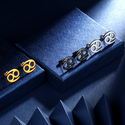 Orecchini a bottone Scorpione per donne e ragazze, costellazione, astrologia, oroscopo, zodiaco, gioielli, regalo di compleanno