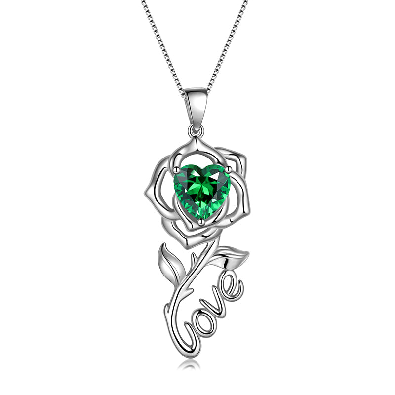 SANHUA Ciondolo A Fora di Cuore S925 Donne Incinte in Argento Sterling SANHUA Ciondolo A Fora di Cuore S925 Donne Incinte in Argento Sterling