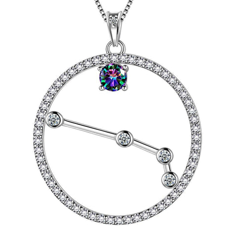 Aries Zodiac Necklace 925 Sterling Silver Aurora Tears Jewelry
