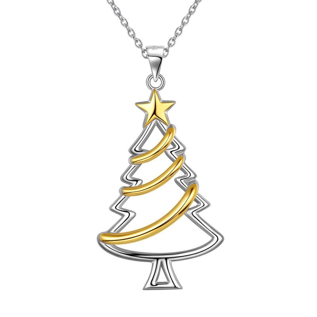 Christmas Tree Necklaces Pendant Chain Christmas Gift - Necklaces - Aurora Tears Jewelry