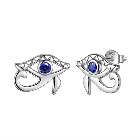 Ancient Egyptian Eye of Horus Earrings Studs - Earrings - Aurora Tears Jewelry