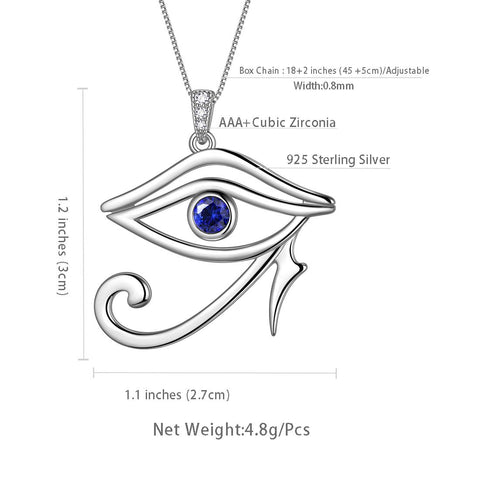 Ancient Egyptian Eye of Horus Necklace Pendant Chain - Necklaces - Aurora Tears Jewelry