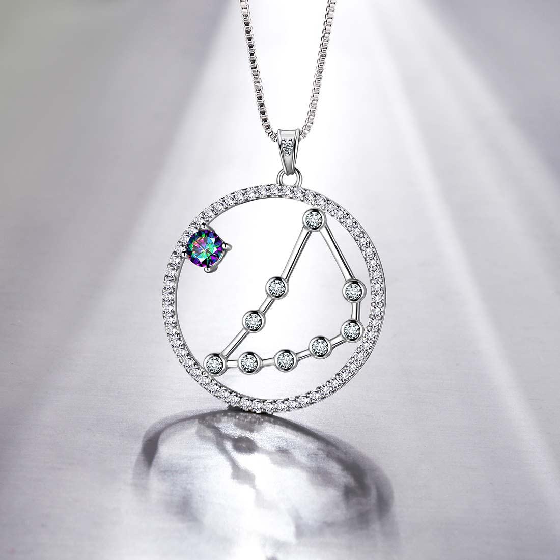Capricorn Zodiac Necklace 925 Sterling Silver - Necklaces - Aurora Tears Jewelry