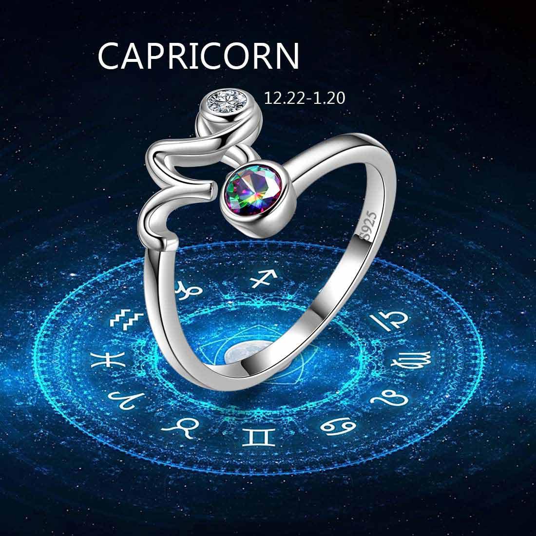 Capricorn Stargazer Zodiac Ring – SPELL - USA