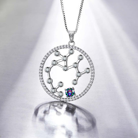 Sagittarius Zodiac Necklace 925 Sterling Silver - Necklaces - Aurora Tears Jewelry